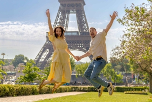 Париж: фотосессия вокруг Эйфелевой башни с 55 отредактированными фотографиями