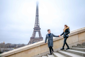 Париж: фотосессия вокруг Эйфелевой башни с 55 отредактированными фотографиями