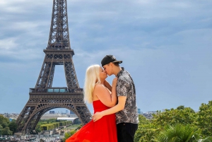 Париж: фотосессия вокруг Эйфелевой башни с 55 отредактированными фотографиями