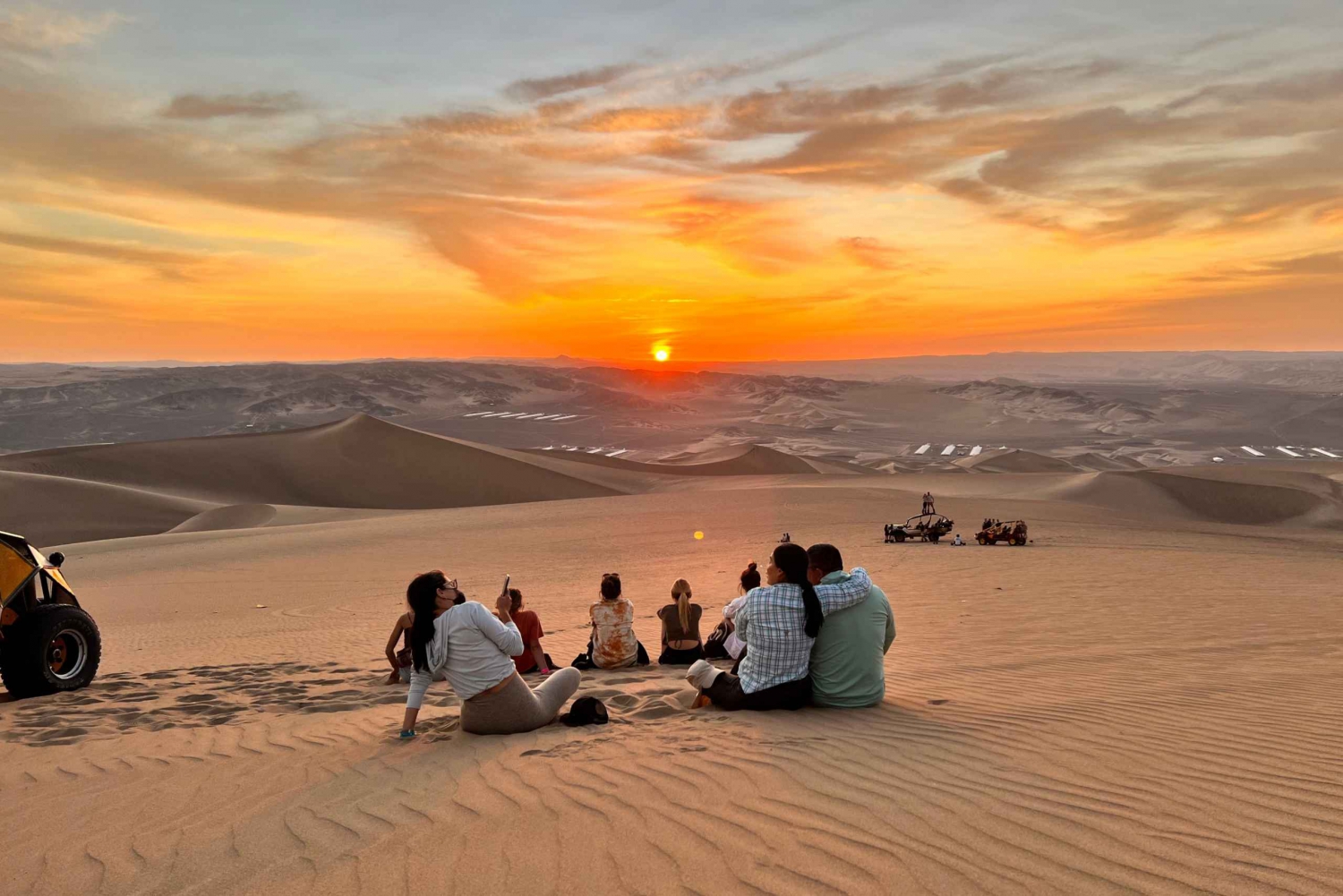 De Ica ou Huacachina: Dune Buggy ao pôr do sol e Sandboarding