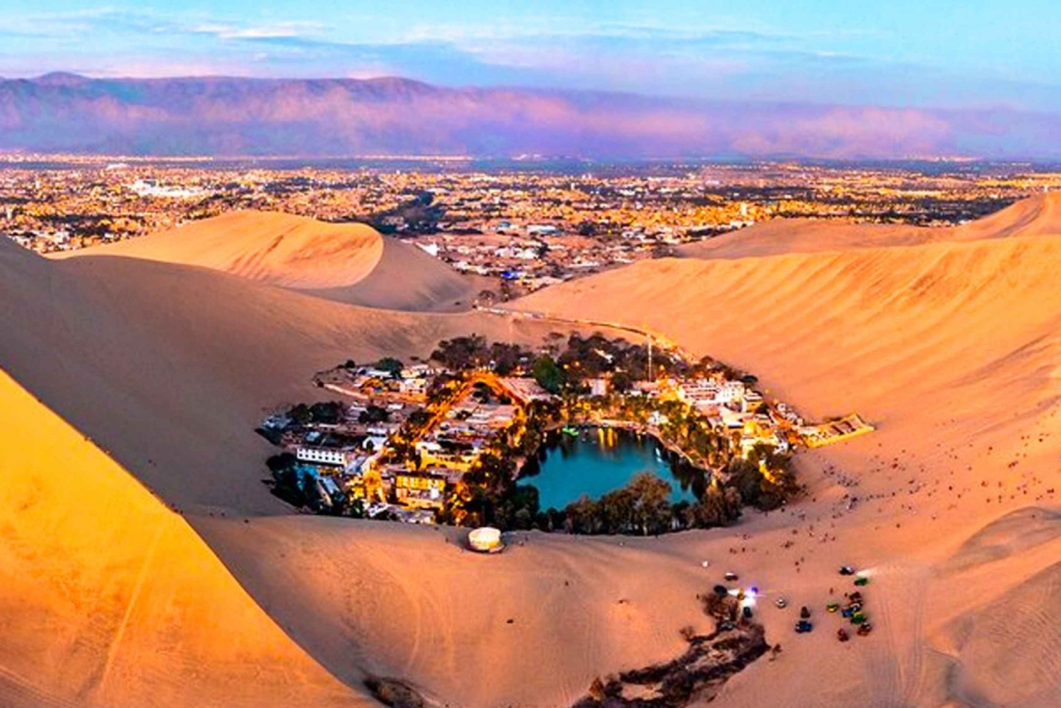 Lima: Viagem de um dia premium a Paracas e Huacachina com brinde ao pôr do sol