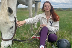 Ausritt zu Pferd in der Nähe von Prag