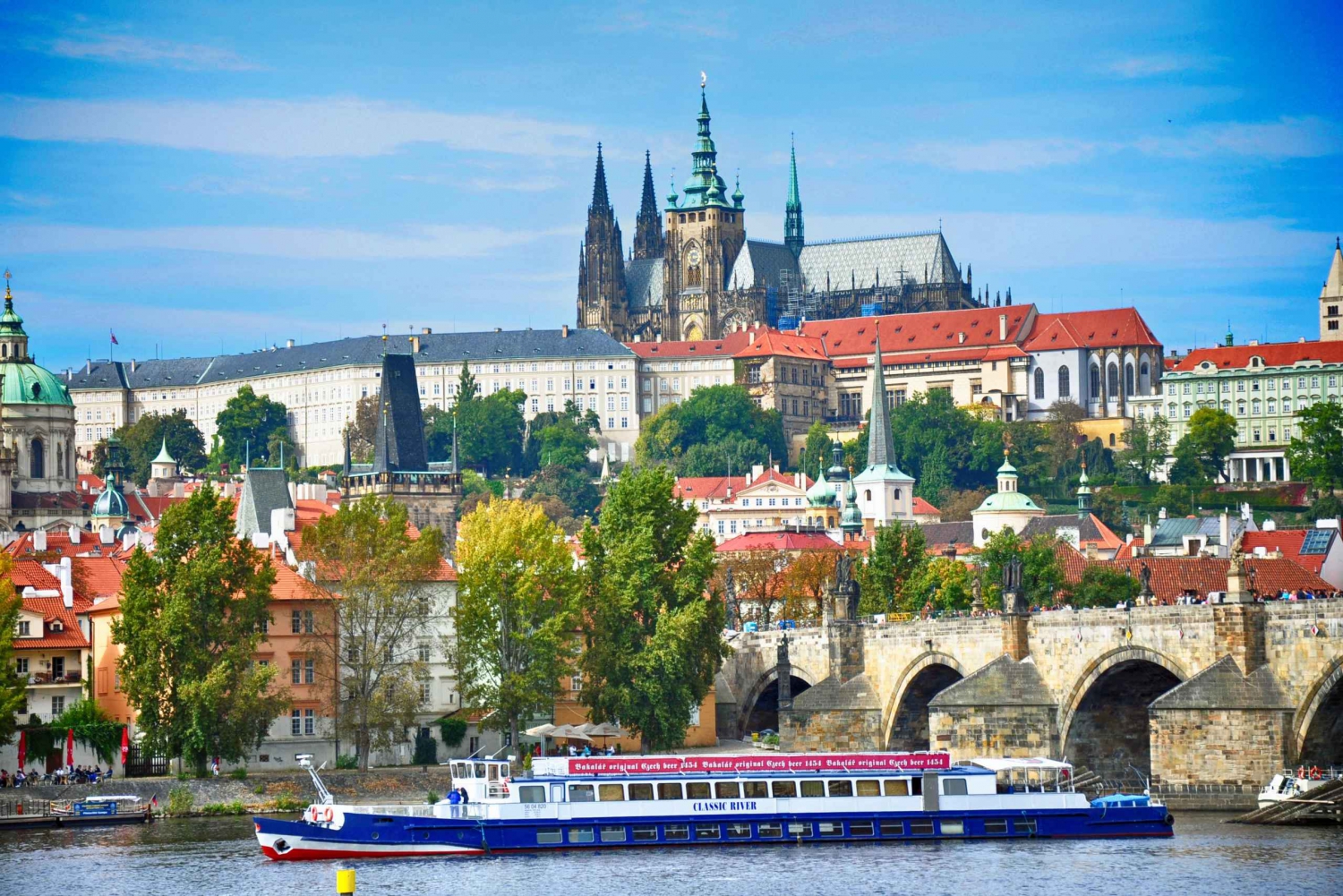 Intérieurs du Château de Prague, visite en bus et croisière fluviale sur la Vltava
