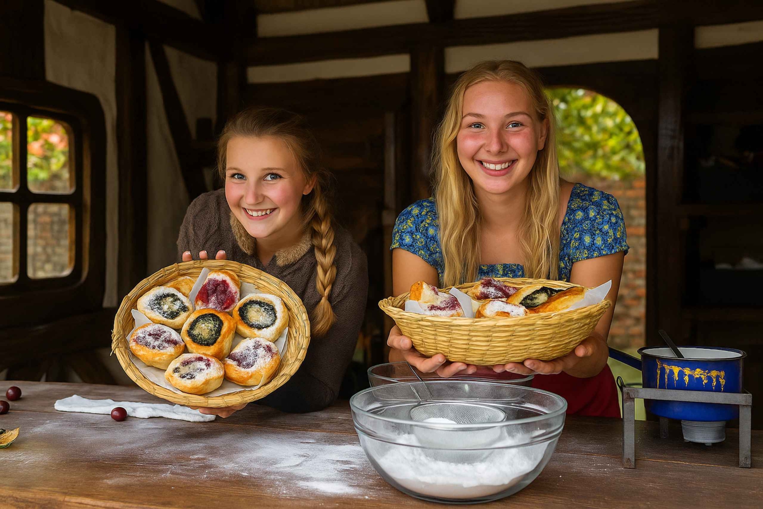 Medeltida show & middag, slott & bryggeritur, upphämtning från hotell