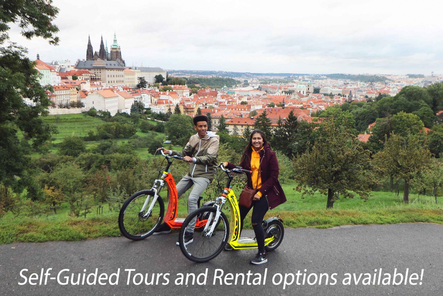 Prag: E-Bike/E-Scooter Viewpoint Tour