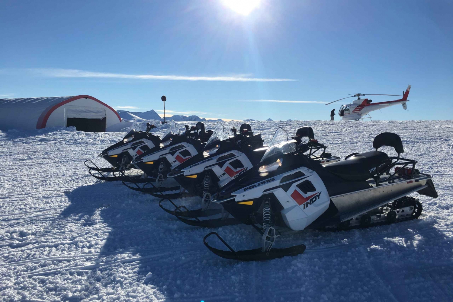 Queenstown: Snowmobiling Experience with Helicopter Flight