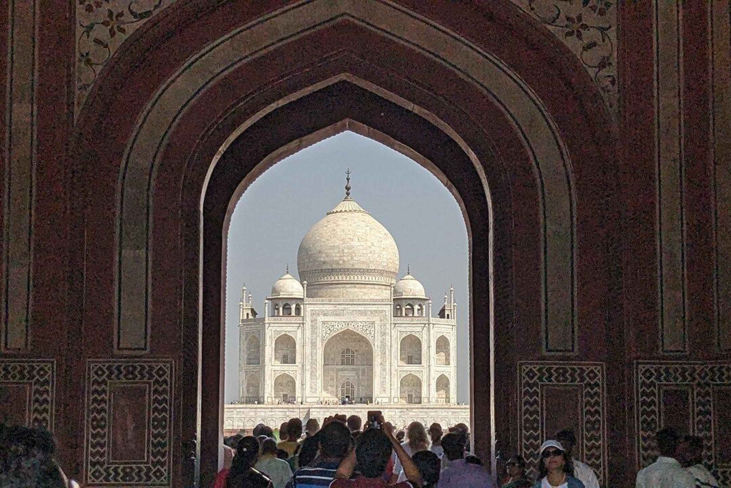 Fra Delhi: Dagsudflugt til Taj Mahal og Agra med aflevering i Jaipur