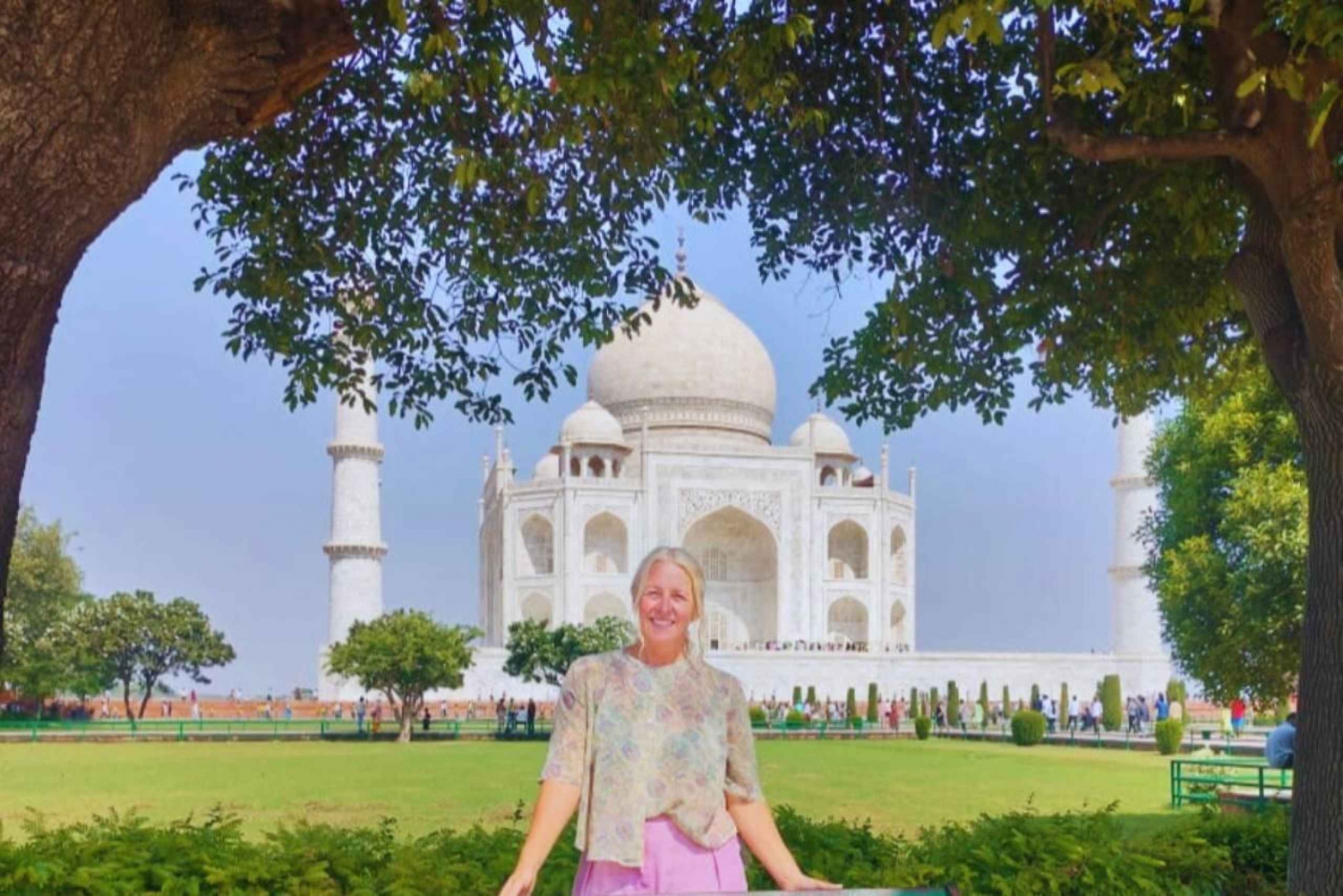 Depuis Jaipur : Excursion privée d'une journée au Taj Mahal et à Agra avec transfert