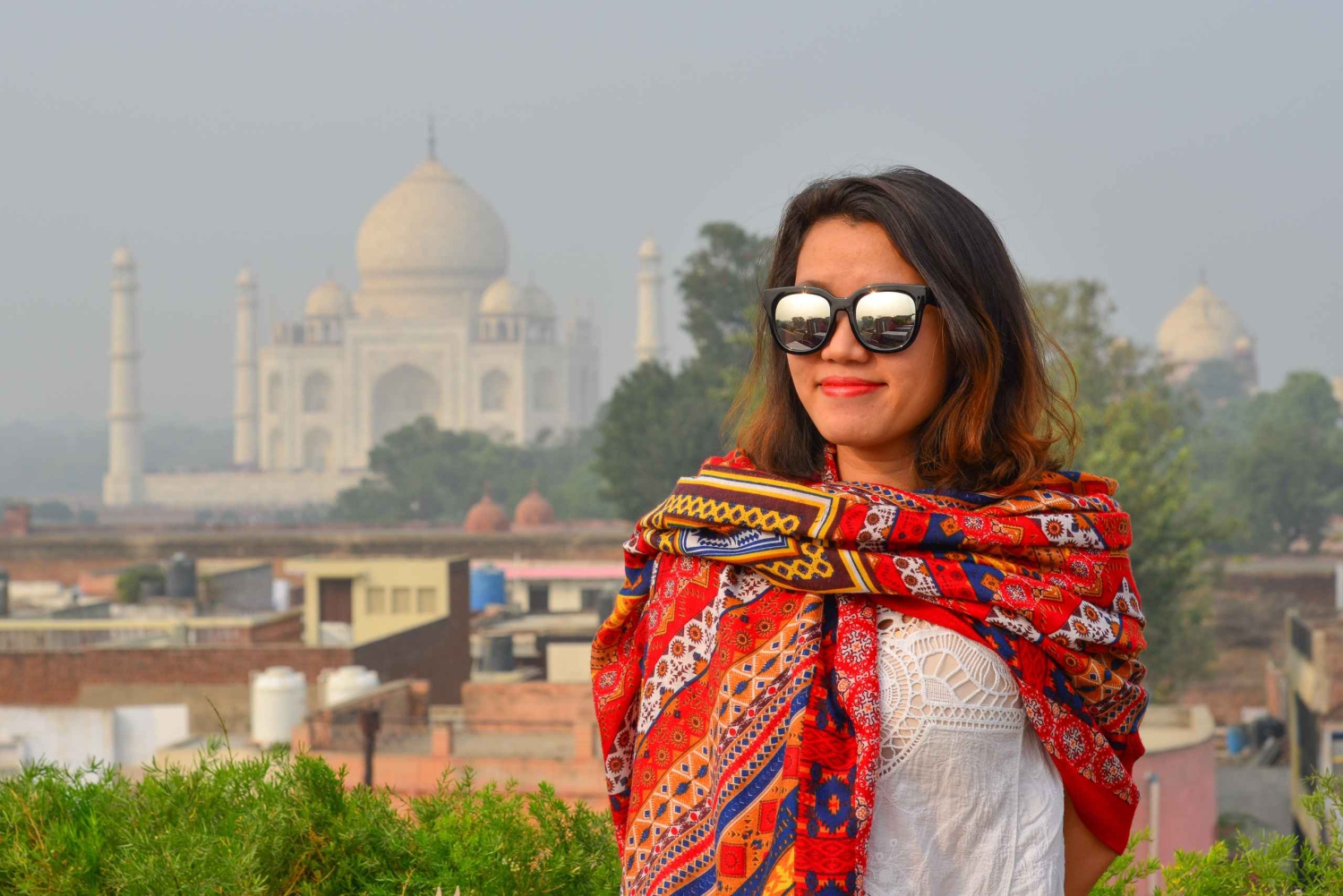 Vanuit Jaipur: Taj Mahal Sunrise Tour met afzetten in Delhi
