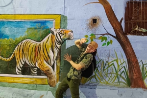 Tour a piedi della città blu del patrimonio a Jodhpur.