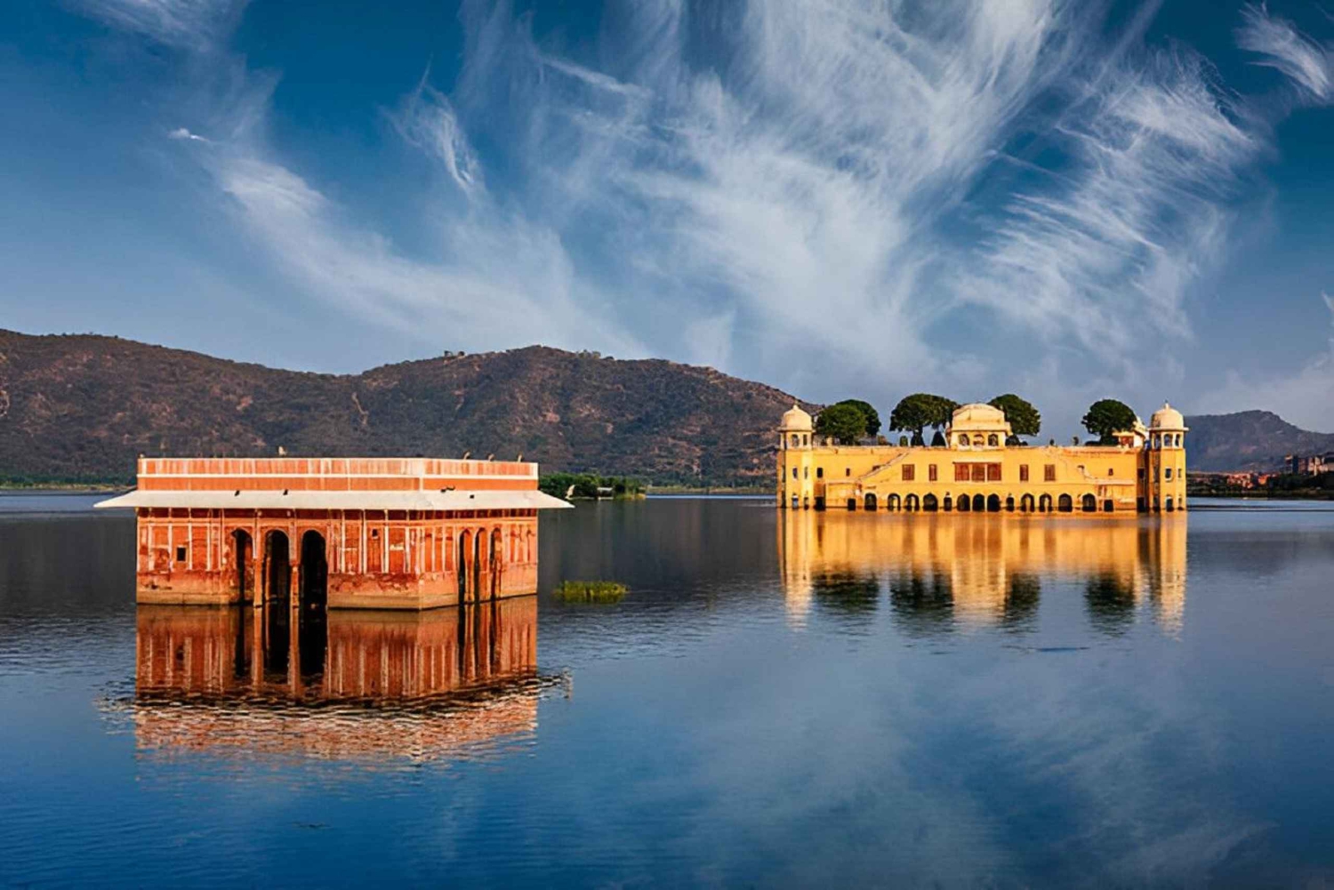 Jaipur: Amer fort, Hawa Mahal och Jal Mahal tur