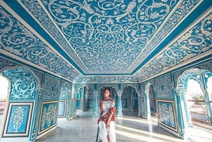 ジャイプル：車とガイド付きの終日ツアーをご案内いたします