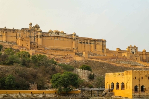 Jaipur: tour del Forte di Amer, Panna Meena con tramonto a Nahargarh