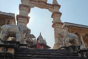 Jaipur: Sightseeingtour met een tuktuk, Galta ji-tempels en eten