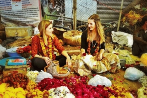 Jaipur: Sightseeingtour met een tuktuk, Galta ji-tempels en eten