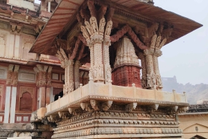 Jaipur: Sightseeingtour met een tuktuk, Galta ji-tempels en eten