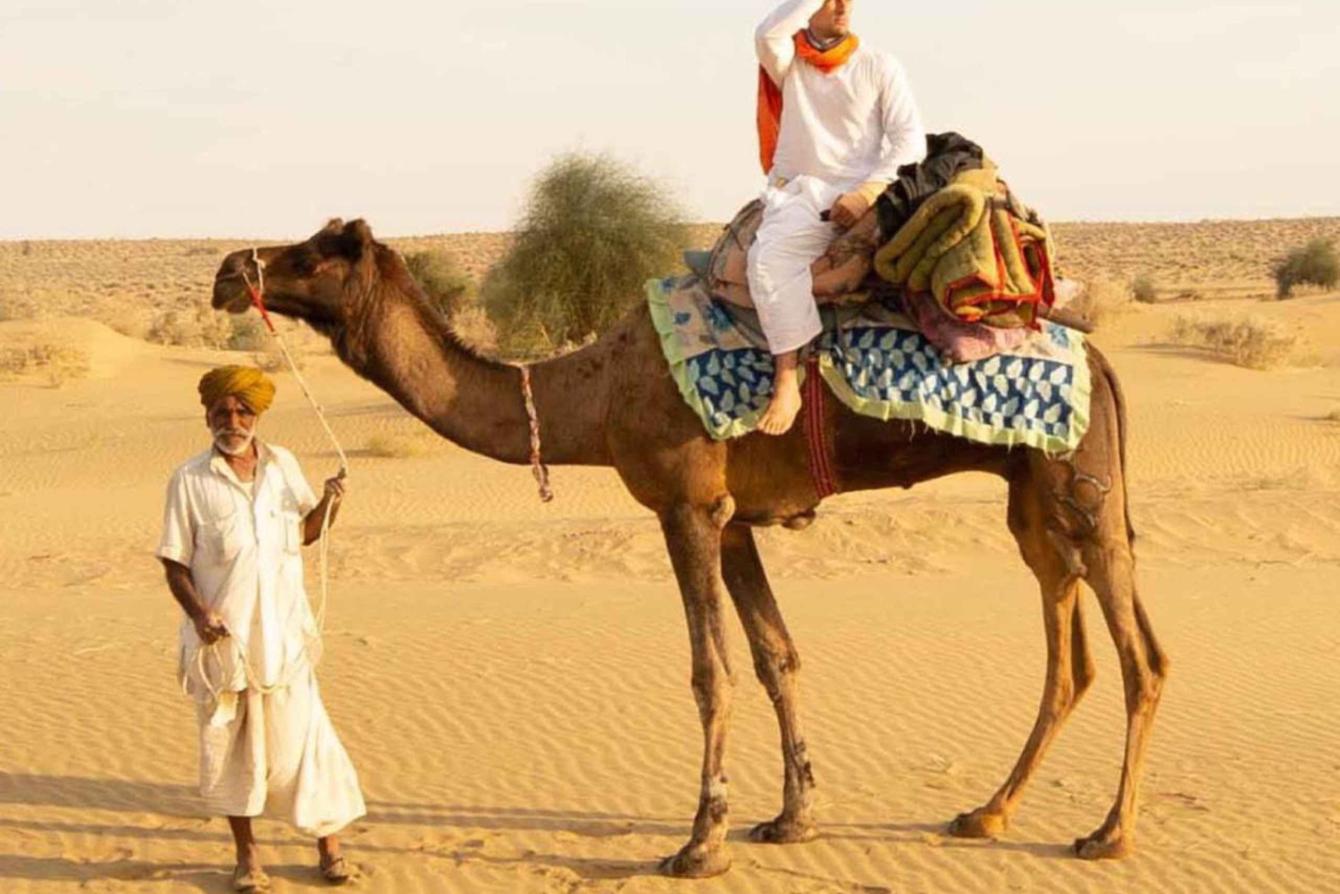 Jaisalmer: Pernocta bajo las estrellas con safari en camello
