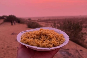 観光地ではない砂丘での一泊ツアー（ラクダサファリ付き）。