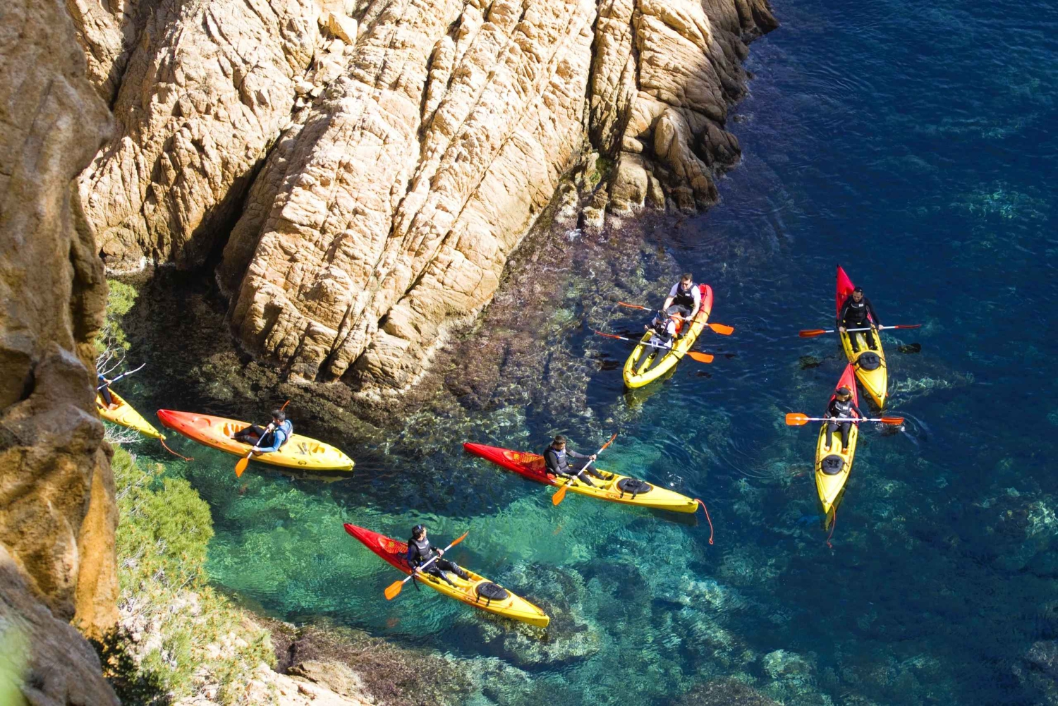 Au départ de Sant Feliu de Guíxols : kayak et plongée avec tuba sur la Costa Brava