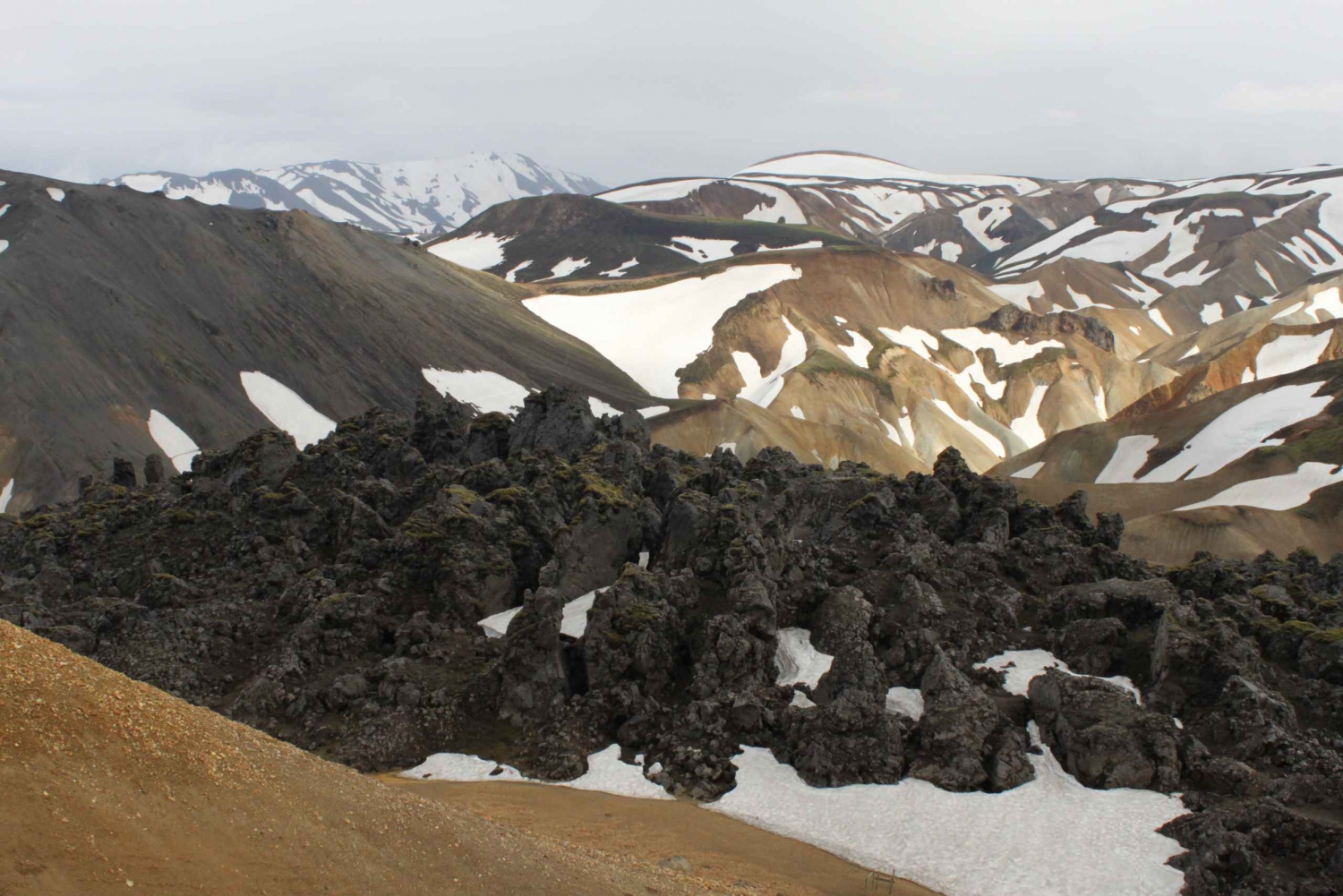 Landmannalaugar: Helikoptertur med 3 landinger