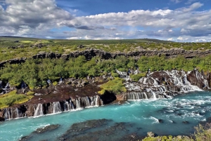 Reykjavik: Lava Cave, Hot Springs, and Waterfalls Tour