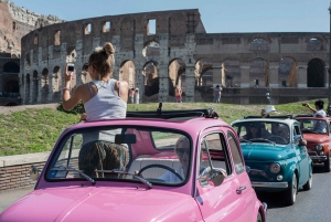 Roma: tour di 3 ore in Fiat 500 d'epoca