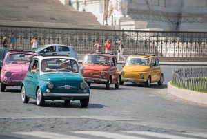 Roma: tour di 3 ore in Fiat 500 d'epoca
