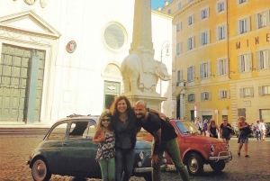 Roma: tour di 3 ore in Fiat 500 d'epoca