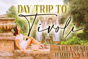 From Rome: Hadrian's Villa & Villa d'Este Day Trip & Lunch