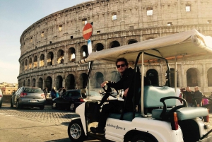 Roma: tour serale in golf cart con drink e aperitivo