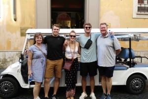 Rome: Evening Golf Cart Tour with Drinks