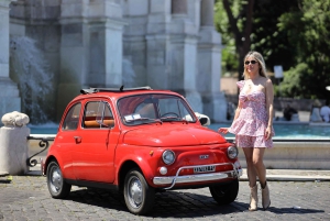 Roma: Fiat Cinquecento Vintage Photography Service