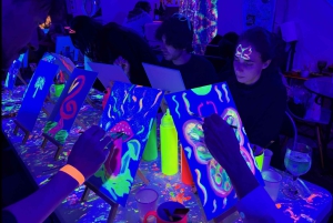 Rome: Neon Kunst Schilderen Workshop met Wijn