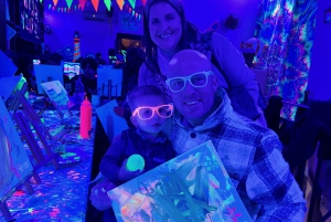 Rome: Neon Kunst Schilderen Workshop met Wijn