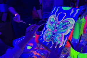Rome: Neon Kunst Schilderen Workshop met Wijn