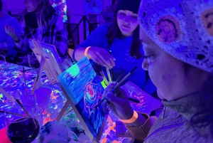 Rome: Neon Kunst Schilderen Workshop met Wijn