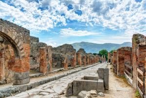 ローマ：ポンペイ入場券付きポンペイとナポリ日帰り旅行