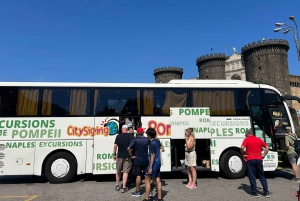 ローマ：ポンペイ入場券付きポンペイとナポリ日帰り旅行