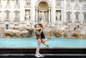 Roma: Fotoseanse ved Trevifontenen – privat og personlig