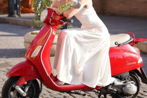 Rzym: przejażdżka skuterem Vespa z fotografiami i degustacją słodyczy
