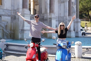 Rzym: przejażdżka skuterem Vespa z fotografiami i degustacją słodyczy
