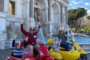 Tour di Roma in Vespa con sidecar: esperienza panoramica di 90 minuti