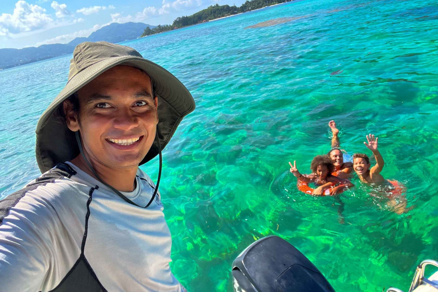 Mahe: Prywatna całodniowa wycieczka łodzią w parku morskim St.Anne