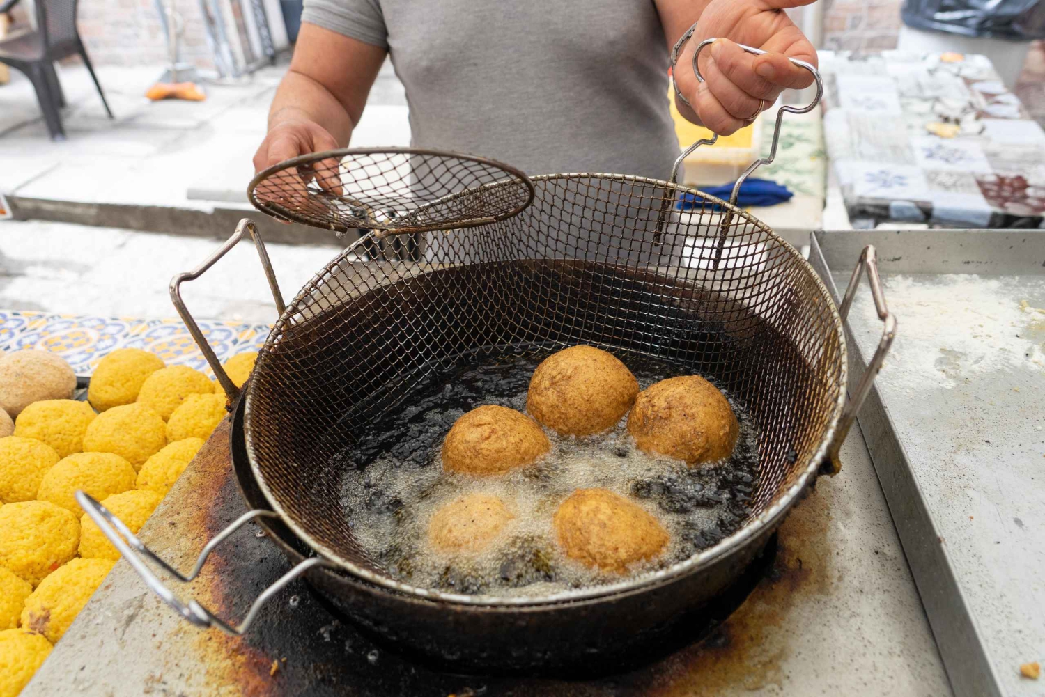 Cours de cuisine Arancino à Ortygia Syracuse