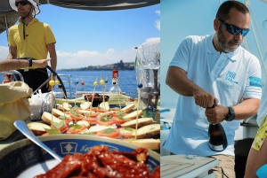 Catania: Coastline Sailing Trip 6hr with Aperitif and Lunch