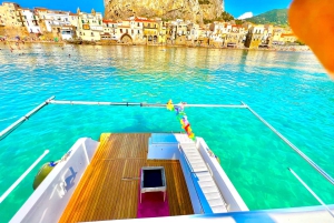 Чефалу: прогулка на лодке с подводным плаванием, свежими фруктами и напитками