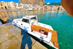 Чефалу: прогулка на лодке с подводным плаванием, свежими фруктами и напитками