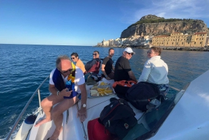 Чефалу: прогулка на лодке с подводным плаванием, свежими фруктами и напитками