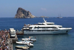 From Milazzo: Panarea and Stromboli Boat Trip by Night