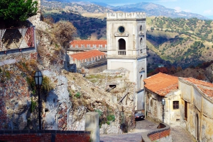 Från Taormina: Privat Gudfadern-tur med aptitretare och pasta